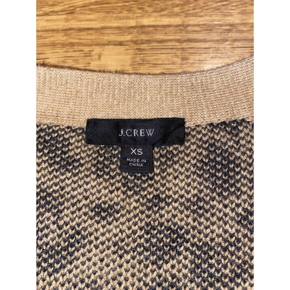 J Crew Womens Leopard Print Cardigan Sweater Size XS - Picture 2 of 4